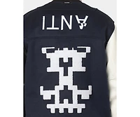 The Anti Order Mens Dead Pixel Leather Varsity Jacket