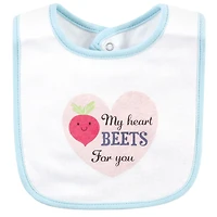 Hudson Baby Infant Girl Cotton Bibs