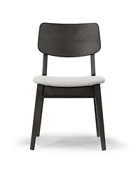 Glamour Home 32.28" Astin Rubberwood, Fabric Dining Chair