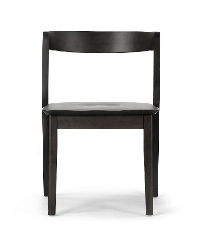 Glamour Home 29.53" Astor Rubberwood Dining Chair, Set of 2