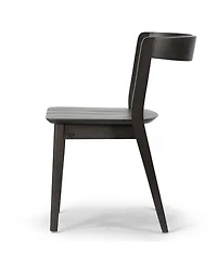 Glamour Home 29.53" Astor Rubberwood Dining Chair, Set of 2