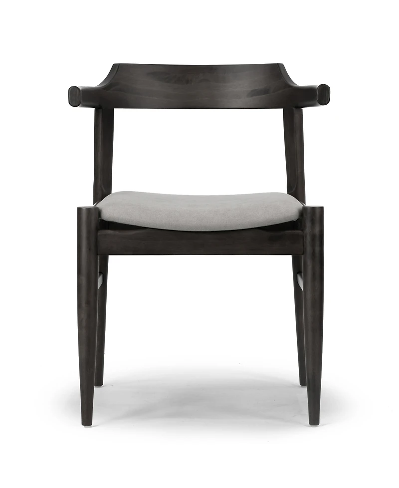 Glamour Home 28.35" Atlas Rubberwood, Fabric Dining Chair