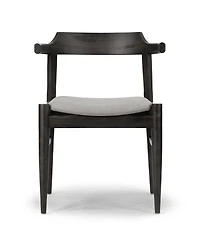 Glamour Home 28.35" Atlas Rubberwood, Fabric Dining Chair