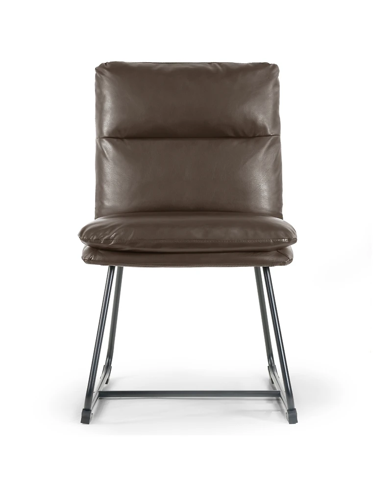 Glamour Home 33" Aulani Iron, Polyester Dining Chair