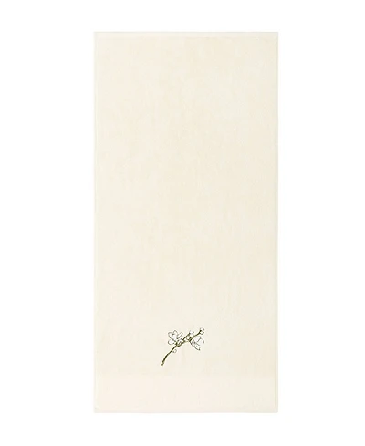 Boss Home Almond Flowers Embroidered Cotton Hand Towel, 20" x 39"