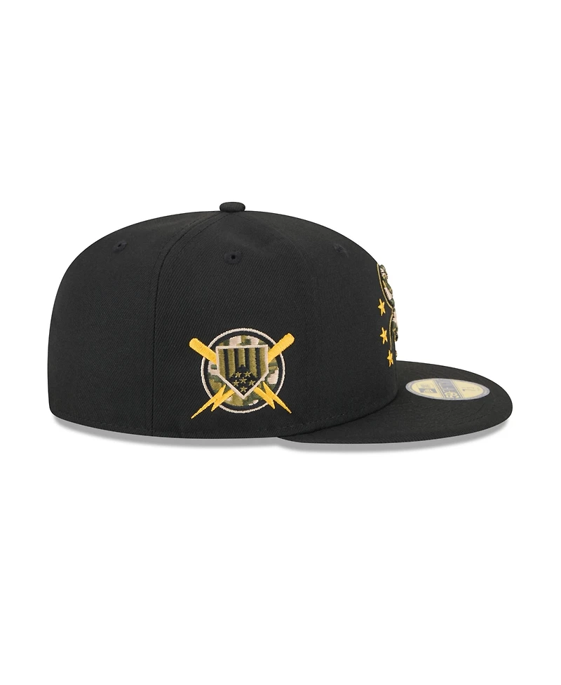 New Era Men's Black Chicago White Sox 2024 Armed Forces Day On-Field 59FIFTY Fitted Hat