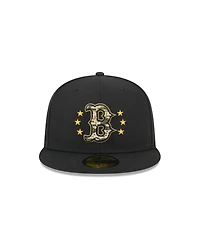 New Era Men's Black Boston Red Sox 2024 Armed Forces Day On-Field 59FIFTY Fitted Hat
