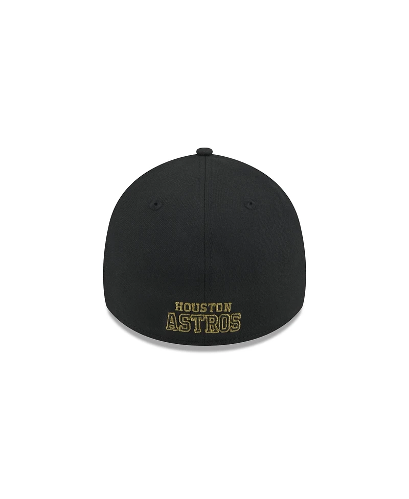 New Era Men's Black Houston Astros 2024 Armed Forces Day 39THIRTY Flex Hat