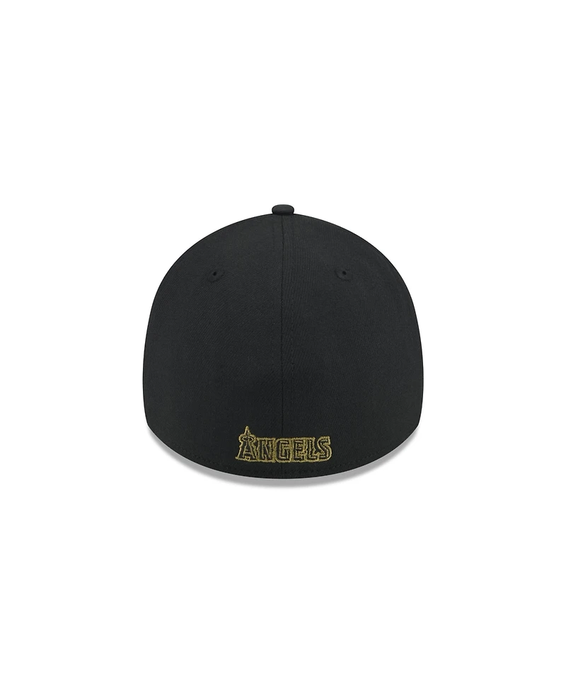 New Era Men's Black Los Angeles Angels 2024 Armed Forces Day 39THIRTY Flex Hat