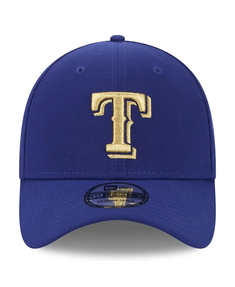 Men's New Era Royal Texas Rangers 2024 Gold Collection 39THIRTY Flex Hat