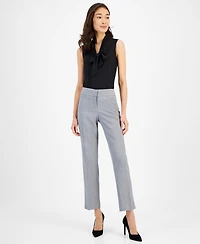 Kasper Women's Stretch Crepe Slim Leg Pant, Regular & Petite