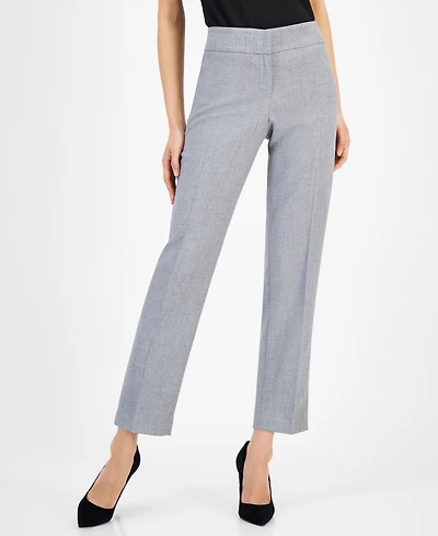 Kasper Women's Stretch Crepe Slim Leg Pant, Regular & Petite