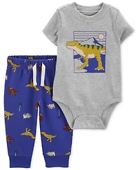 Carter's Baby Boys Dinosaur Graphic Bodysuit & Pants, 2 Piece Set