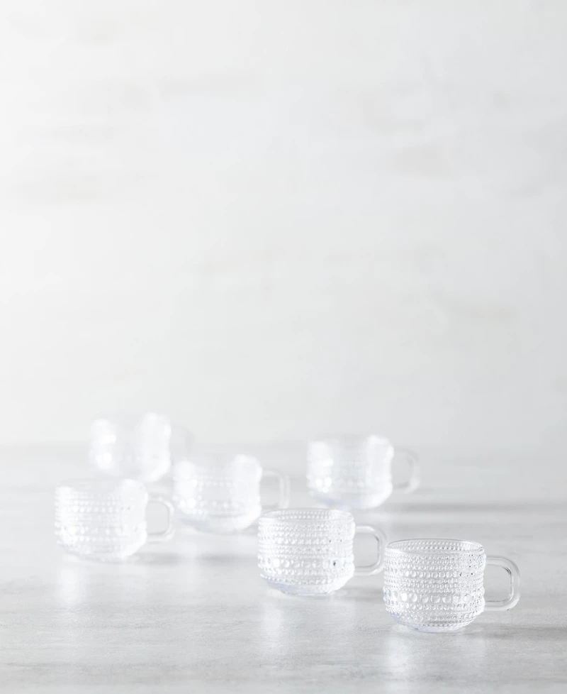 Fortessa Jupiter Clear Espresso Cup 3oz, Set of 6