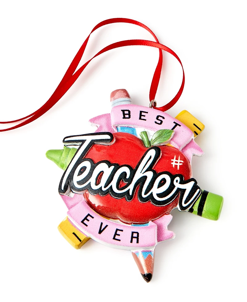 Holiday Lane All About You Best Teacher Ornament, Exclusively at Macy's