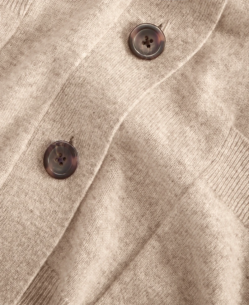 Charter Club Plus Size 100% Cashmere Button-Front Cardigan, Macy's Exclusive