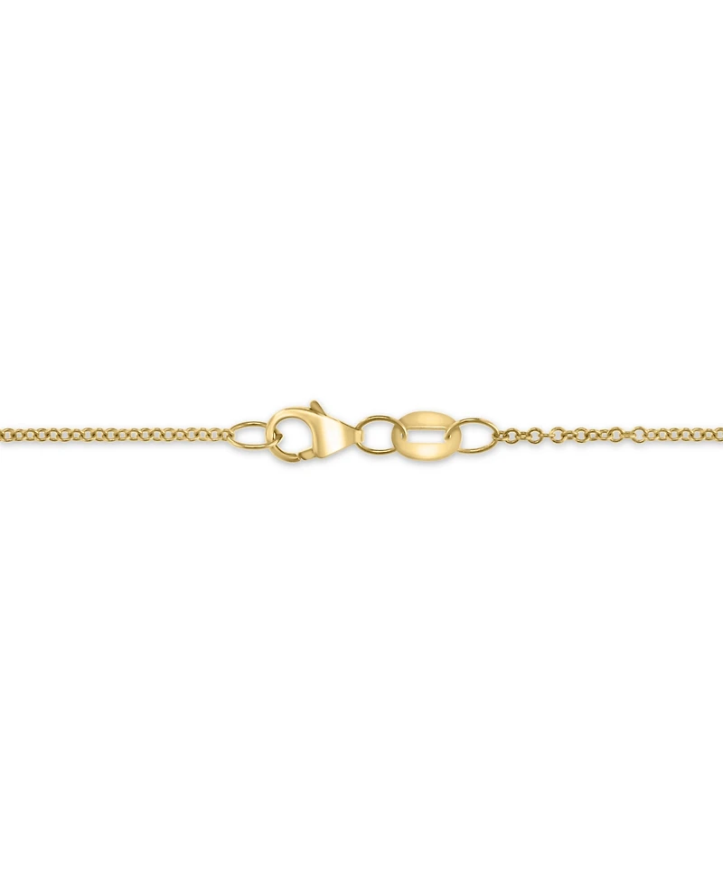 Effy Diamond (1/2 ct. t.w.) & Ruby Accent Snake 16" Pendant Necklace in 14k Gold