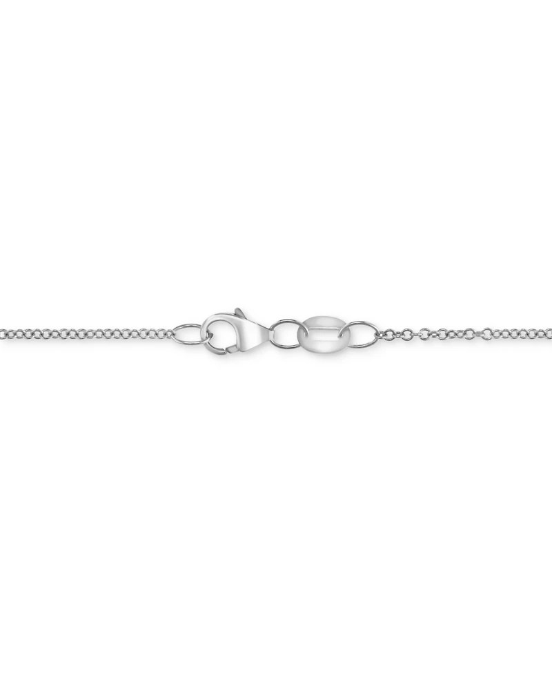 Effy Diamond Pave Flower 18" Pendant Necklace (1-3/8 ct. t.w.) in 14k Two-Tone Gold