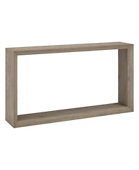 Hudson & Canal Osmond 55" Wide Rectangular Console Table in Antiqued Gray Oak