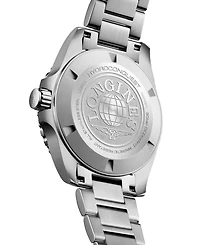 Longines Men's Swiss Automatic Hydroconquest Gmt Stainless Steel Bracelet Watch 43mm