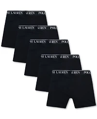 Polo Ralph Lauren Big Boys Stretch Boxer Briefs, Pack of 5