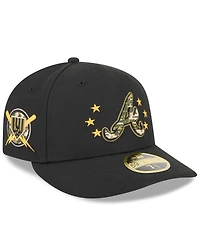 New Era Men's Black Atlanta Braves 2024 Armed Forces Day Low Profile 59FIFTY Fitted Hat