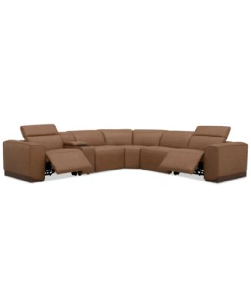 Lovro Leather Sectional Collection Created For Macys