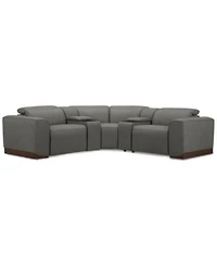 Lovro Leather Sectional Collection Created For Macys