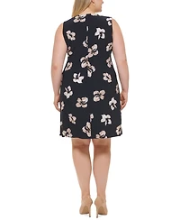 Tommy Hilfiger Plus Printed Sleeveless Jersey Dress