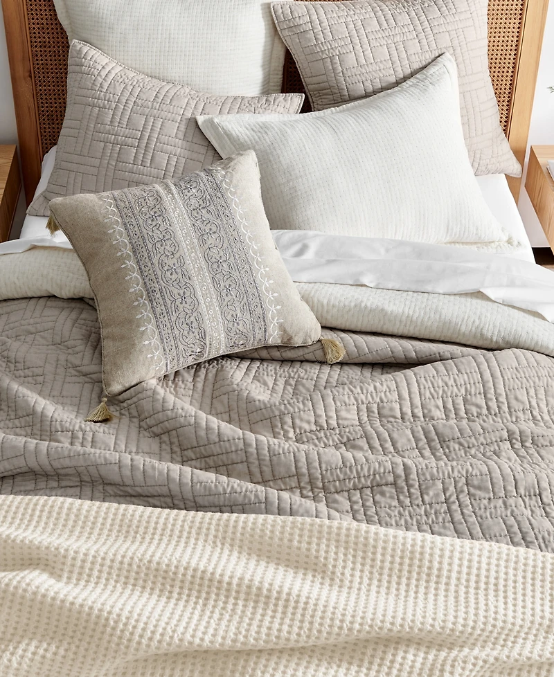 Levtex Melange Stitch Stitching 3-Pc. Quilt Set, Full/Queen