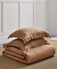 Levtex Washed Linen Solid Duvet Cover, Full/Queen