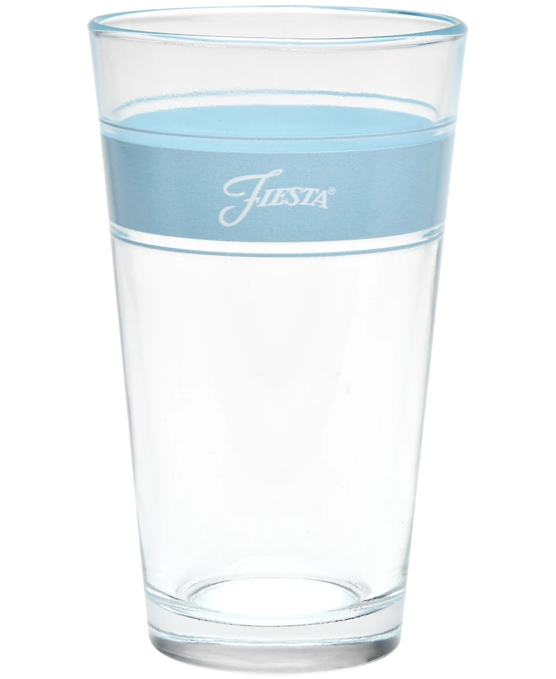 Fiesta Sky Frame 16-Ounce Tapered Cooler Glass Set of 4