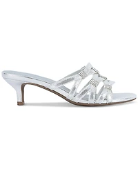 Jones New York Women's Kaleena Embellished Kitten Heel Dress Sandals
