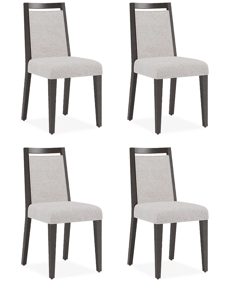 Tivie 4 Pc Wood Dining Chair Set, Created for Macy's