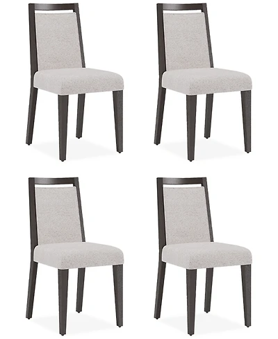 Tivie 4 Pc Wood Dining Chair Set, Created for Macy's