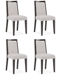 Tivie 4 Pc Wood Dining Chair Set, Created for Macy's