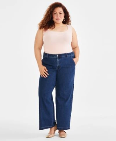 Style Co Womens High Rise Wide Leg Jeans 2 28w Created For Macys