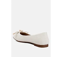 moi metallic embellished flat ballerinas