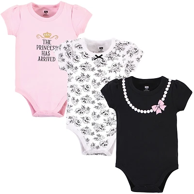 Touched by Nature Baby Girls Hudson Essential Three-Piece Set of Cotton Bodysuits