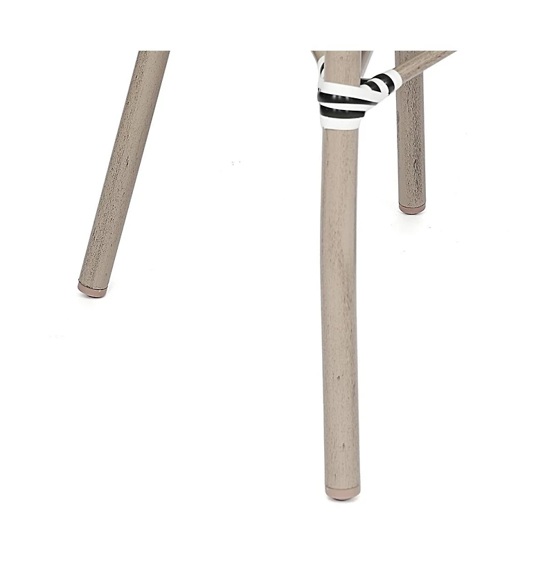 Merrick Lane Mael Set Of Four Stacking Thonet Bistro Style Chair With Arms, Textilene Seat