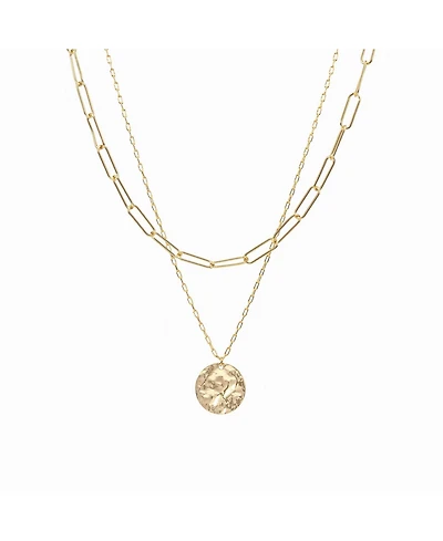 Roth Layered Medallion Necklace