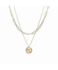 Roth Layered Medallion Necklace