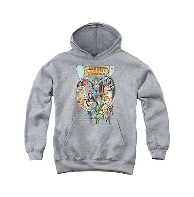 Justice League Boys of America Youth Team Up Pull Over Hoodie / Hooded Sweatshirt