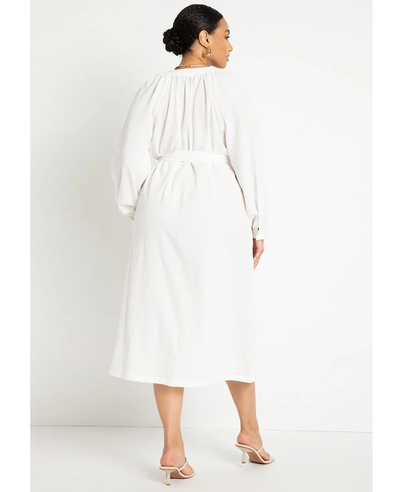 Eloquii Women's Plus Relaxed Dress With Applique