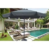 Streamdale Furniture Outdoor Patio Umbrella 10FT With Flap, 8 Pieces Ribs With Tilt An Crank, Without Base