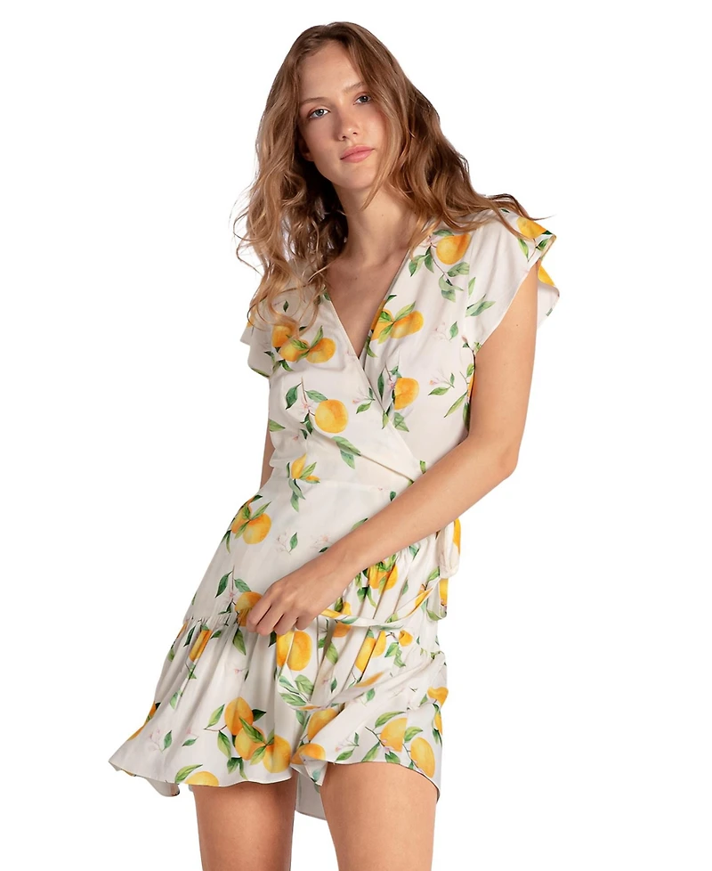 Belle & Bloom Women's Love Shack Mini Wrap Dress