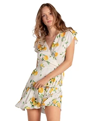 Belle & Bloom Women's Love Shack Mini Wrap Dress