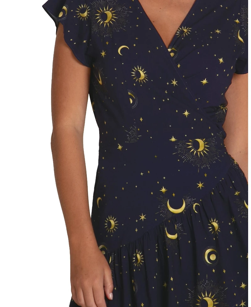 Belle & Bloom Women's Love Shack Mini Wrap Dress