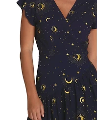 Belle & Bloom Women's Love Shack Mini Wrap Dress