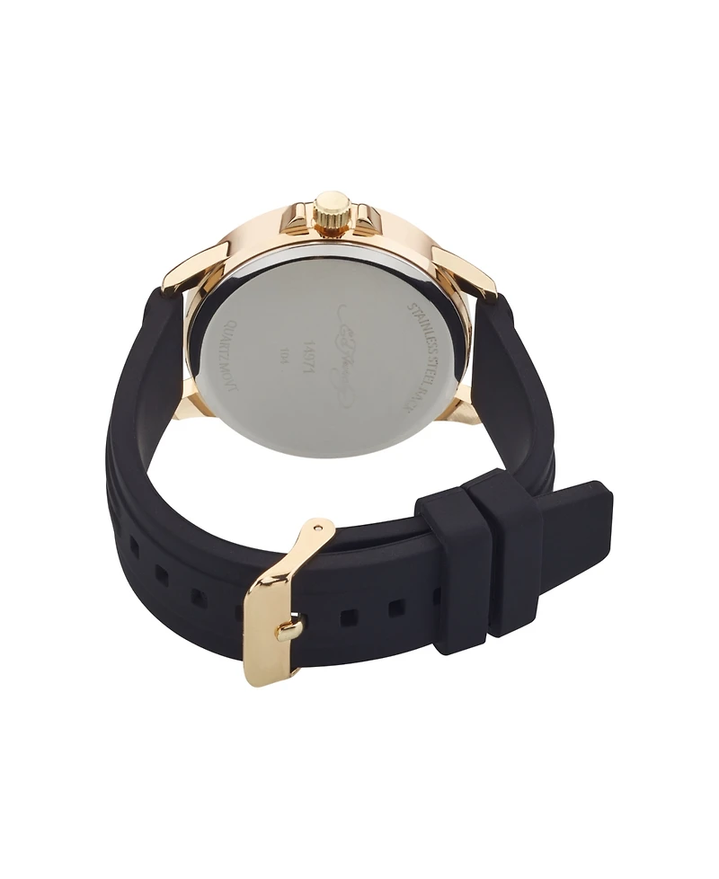 Ed Hardy Women's Quartz Matte Silicone Strap Analog Watch 38mm